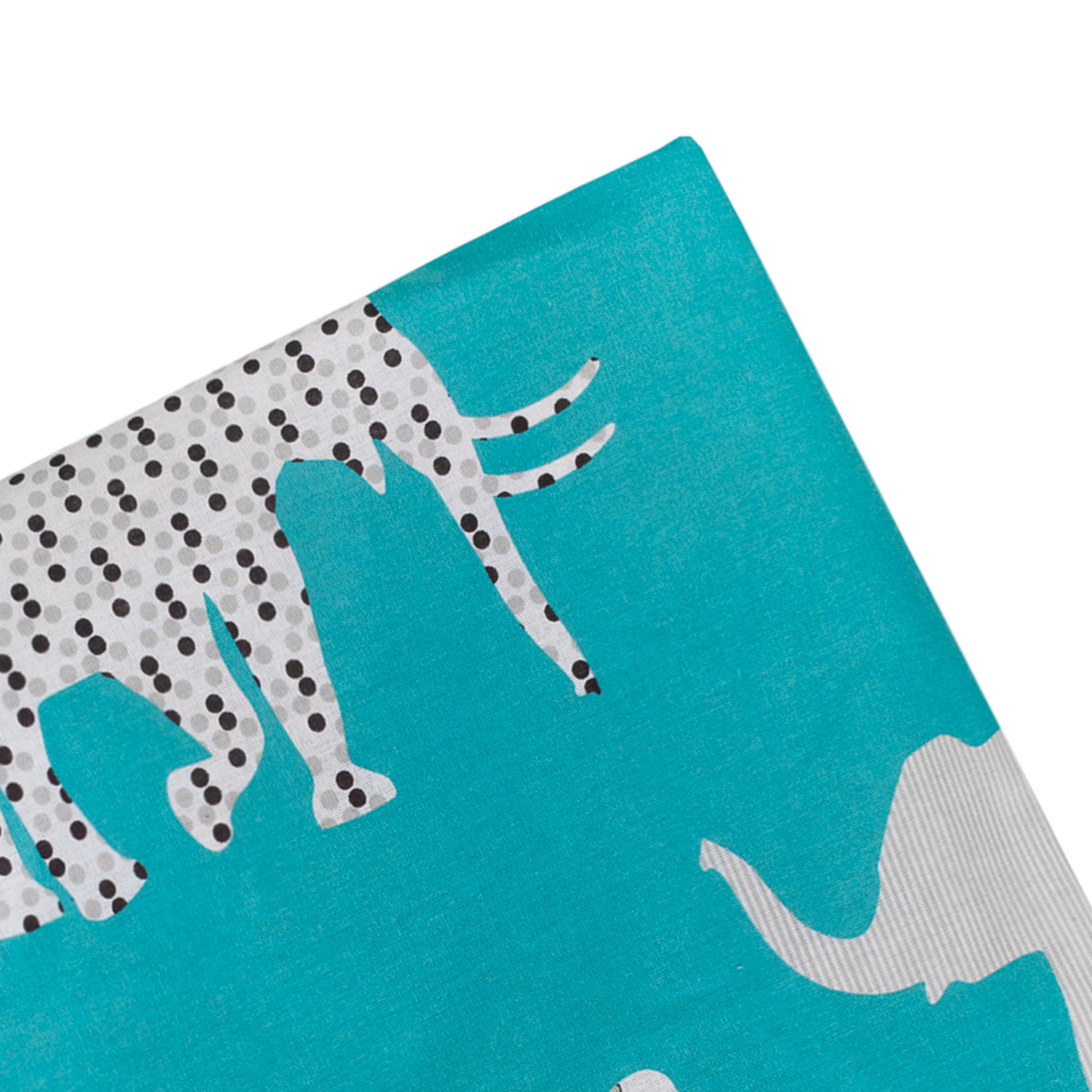 Простыня Amarobaby Слоники для круглой кровати, на резинке - фото 7