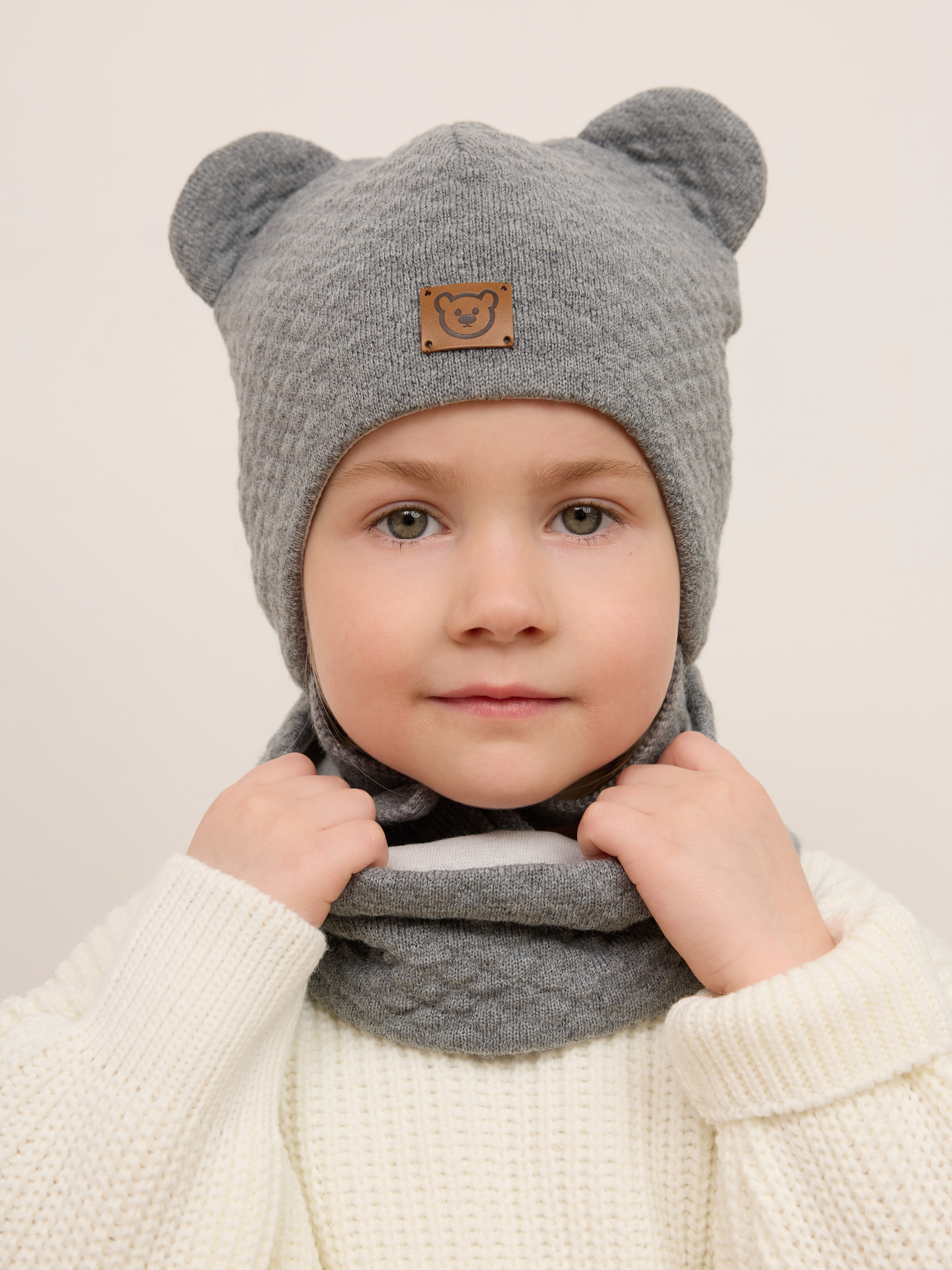 Шапка и снуд Starkoff Kids Д701803 - фото 11