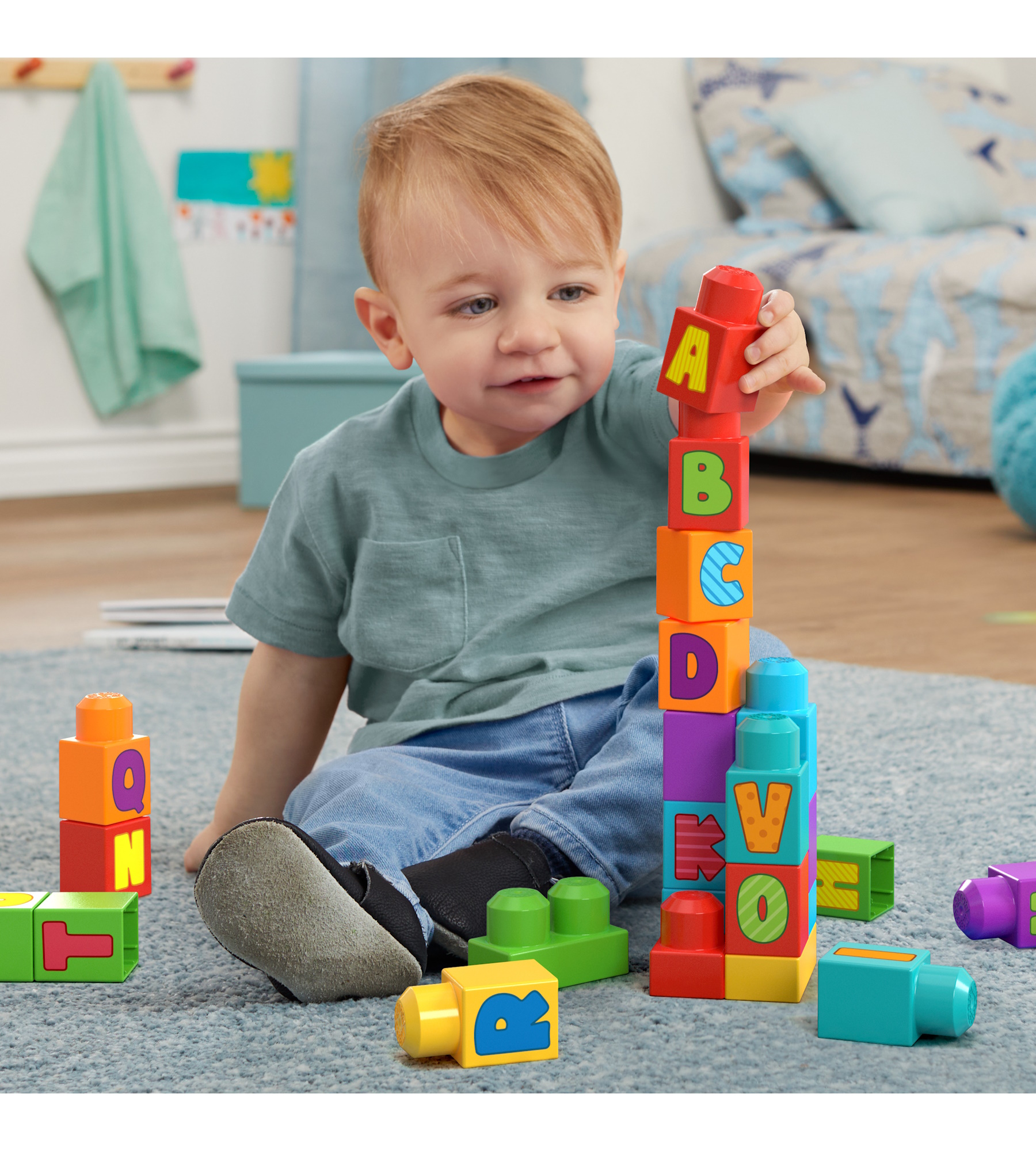Конструктор Mega Bloks Первостроители мягкий 30 дет. - фото 3