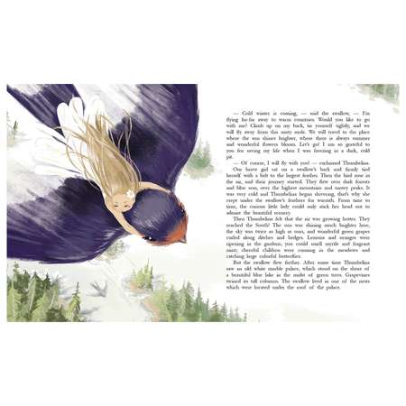 Книга СТРЕКОЗА Thumbelina на английском языке Ханс Кристиан Андерсен