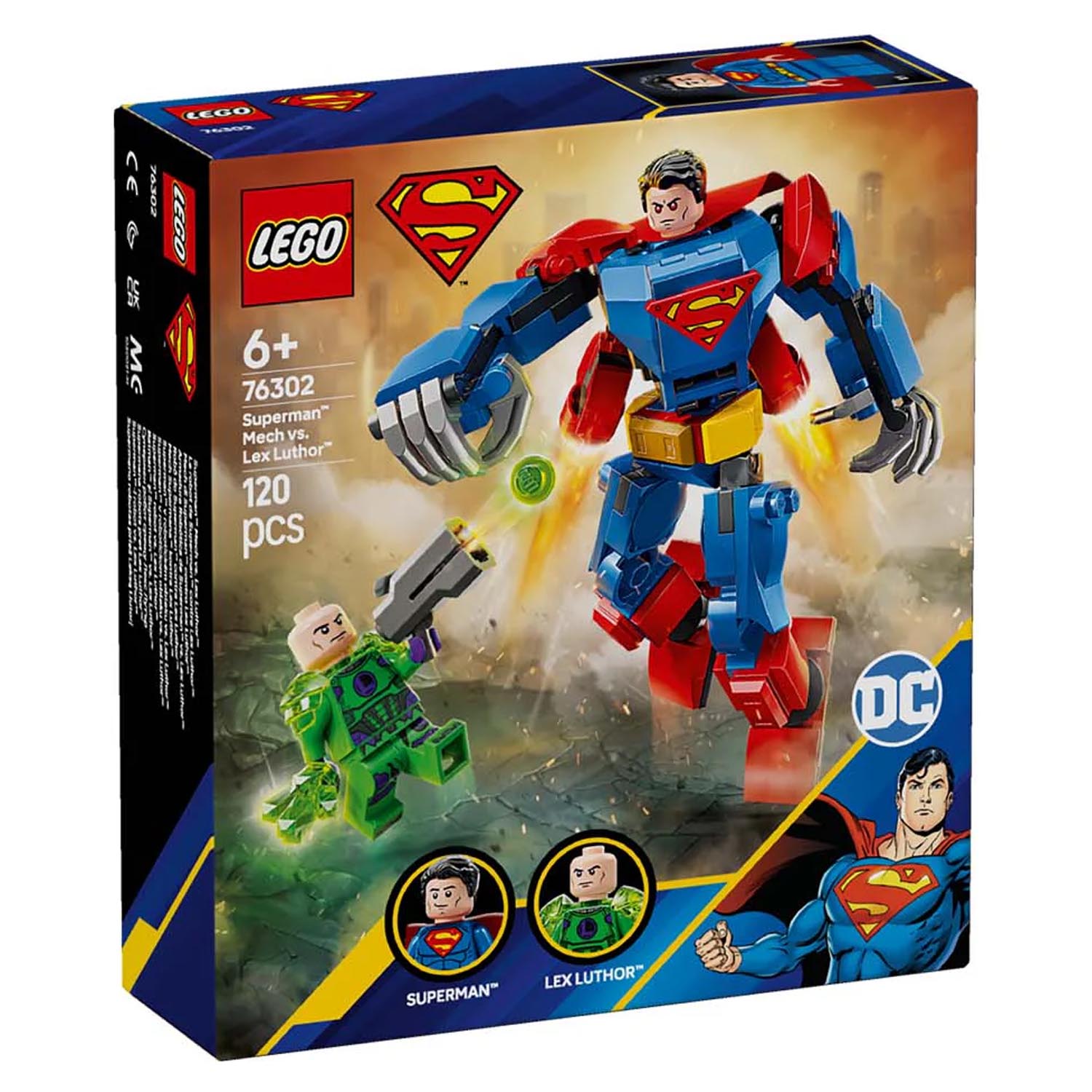 Конструктор LEGO DC Super Heroes Супермен против Лекса Лютера 120 дет. - фото 9