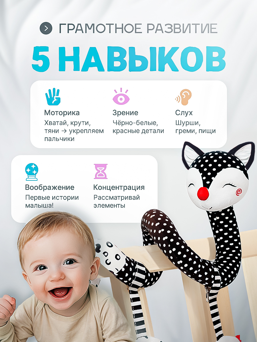 Игрушка SHARKTOYS подвеска Лисенок - фото 4