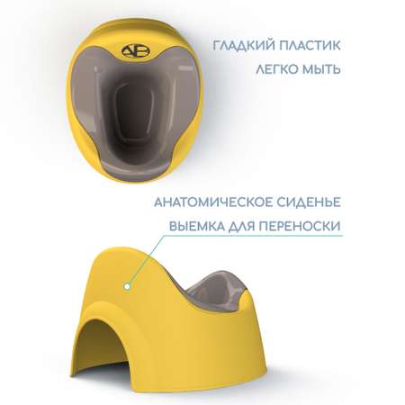 Горшок детский Amarobaby Bonny жёлтый