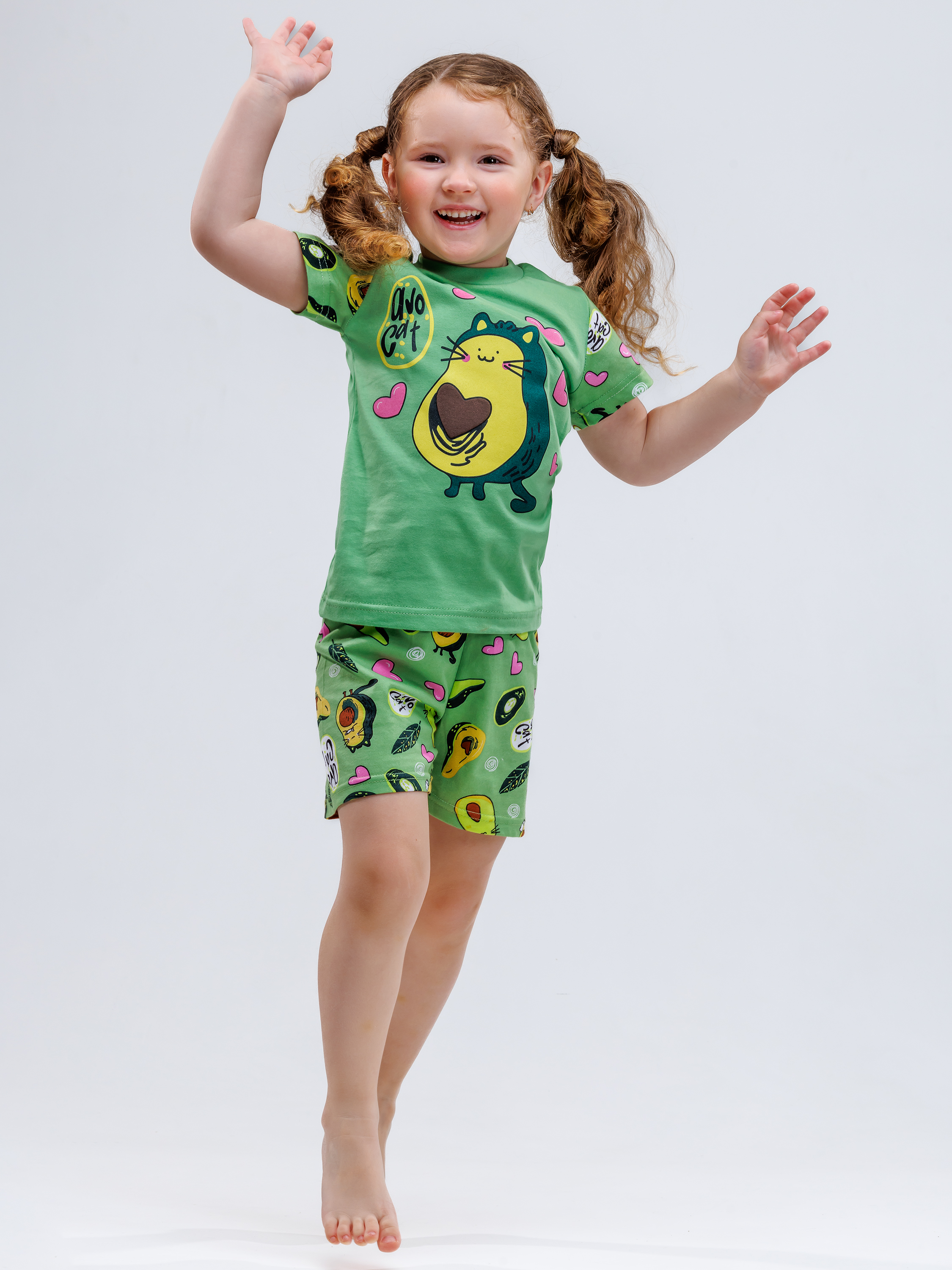 Пижама Babycollection pjm003/sph/k1/012/p1*dзеленый,розовый - фото 7