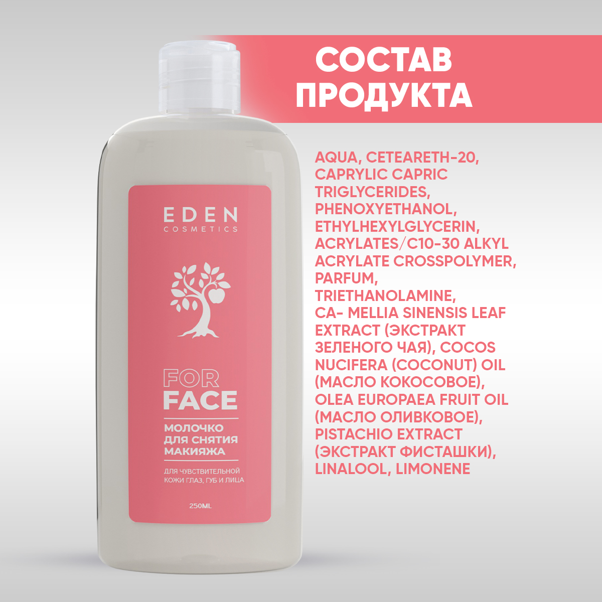 Молочко EDEN для снятия макияжа 250 мл - фото 8