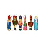Елочная игрушка Хохлома Оптом фигурки елочные деревянные набор 6 шт
