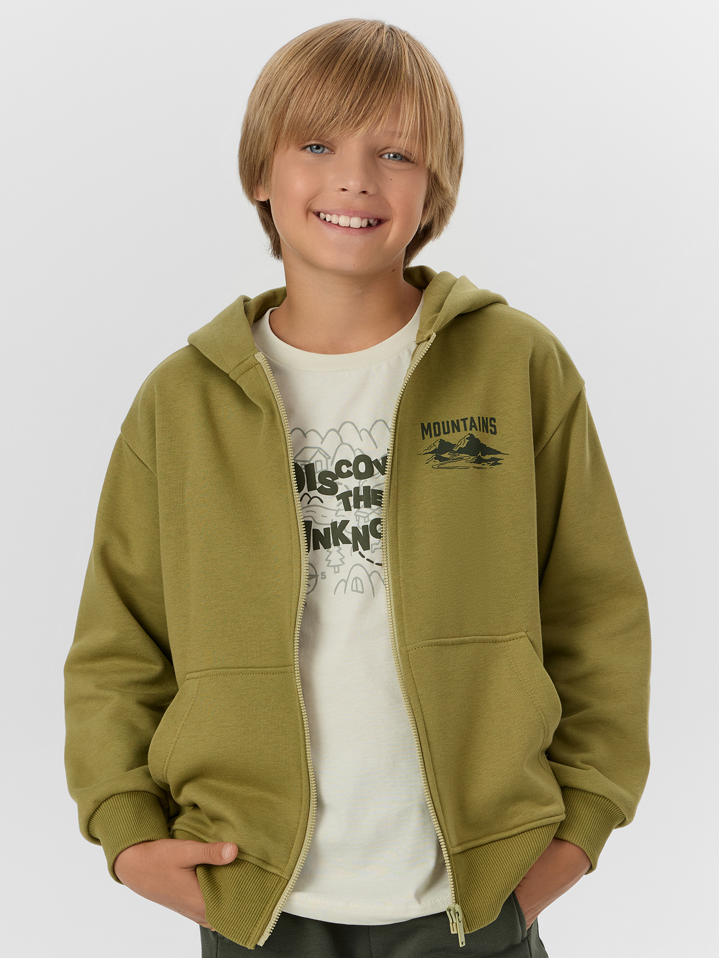 Костюм Mark Formelle (Марк Формэль) 393331/кедр +т.хаки +белый чай +печать - фото 3