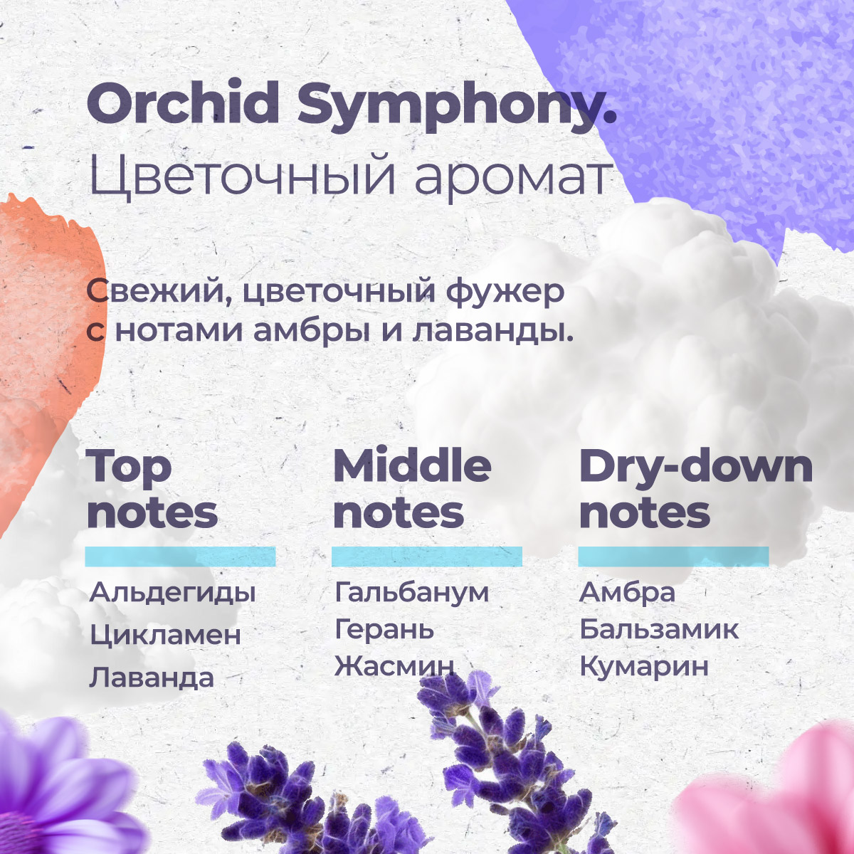 Гипоаллергенный кондиционер Aquae Granni Orchid Symphony 0+ для детского белья цветочный аромат - фото 4