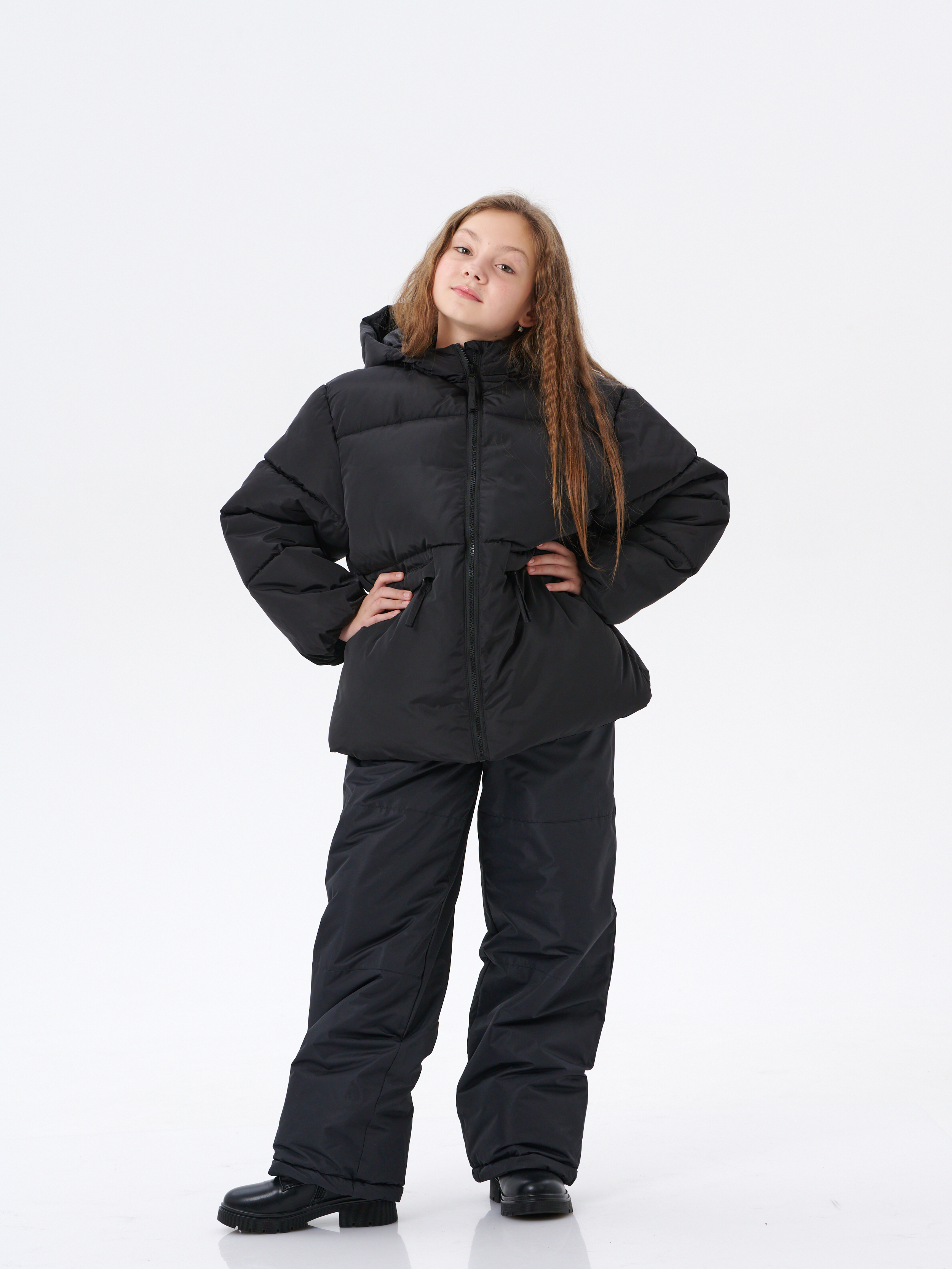 Брюки утепленные КрутышОк Т-067 черные - фото 21