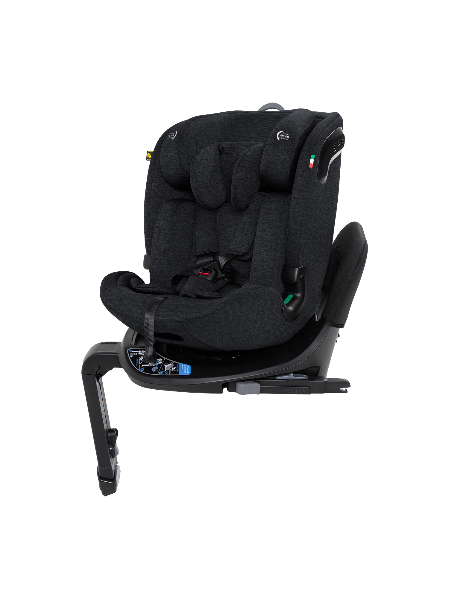 Автокресло Sweet Baby Voyager P12 Pro Black Isofix 0+/1/2/3 (0-36 кг) черный - фото 16