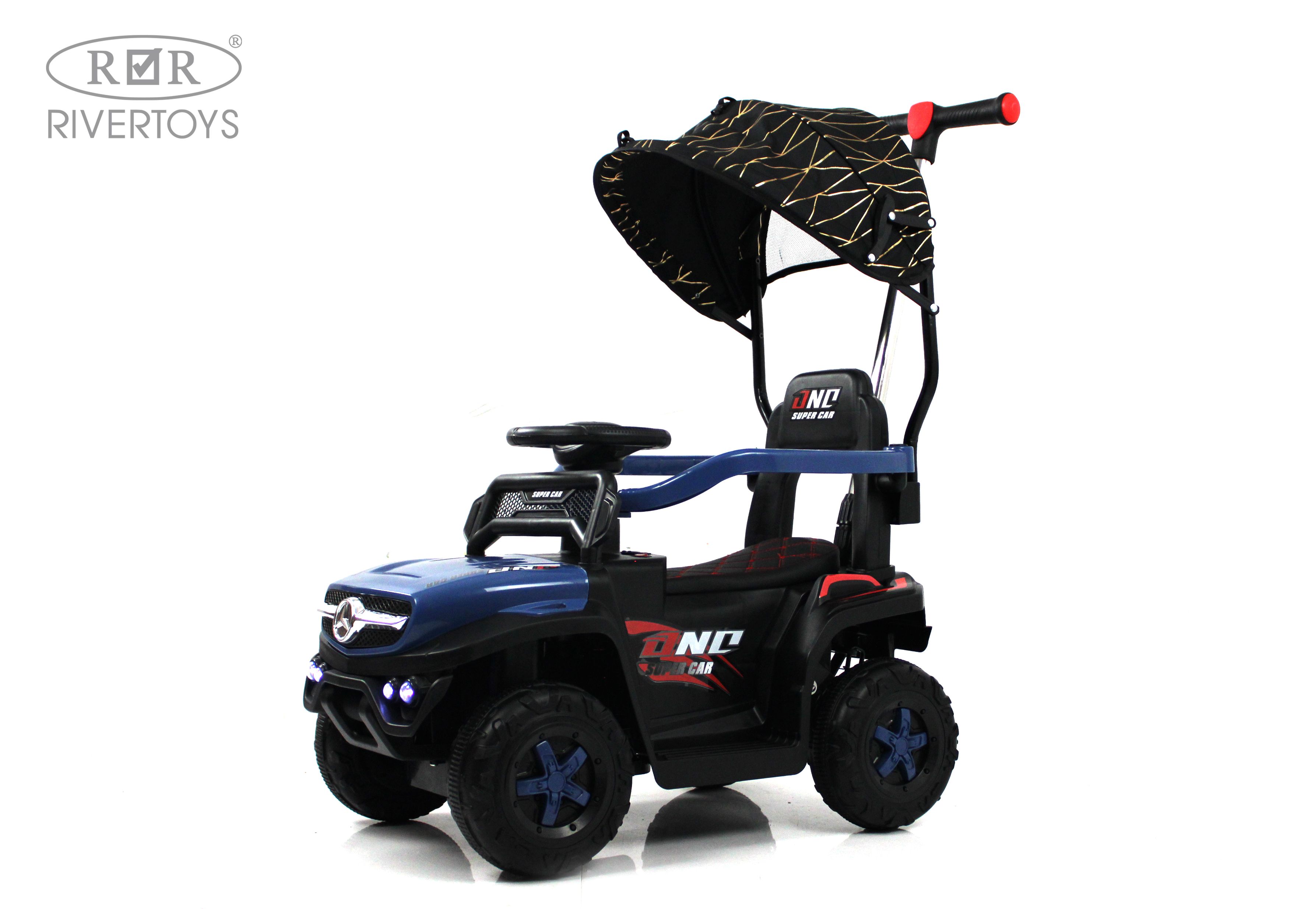 Электромобиль RIVERTOYS G005GG-BLUE С пультом ДУ - фото 2