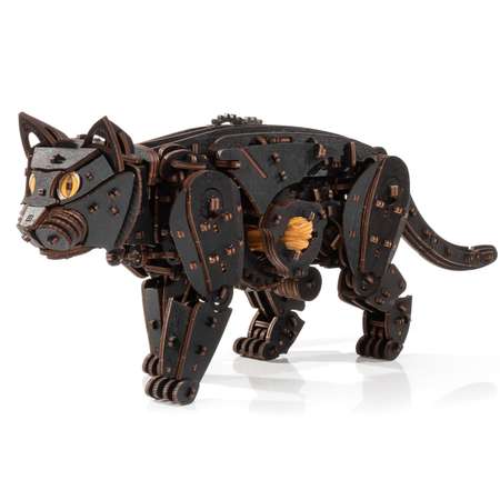 Конструктор Eco Wood Art Черный кот деревянный