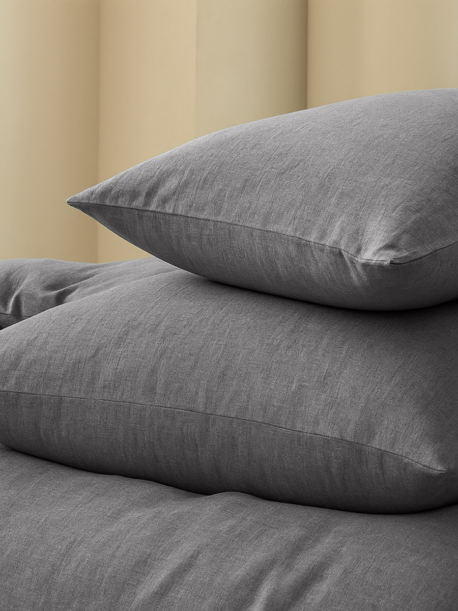 Комплект постельного белья BRAVO Organic графит 6 предм. - фото 2