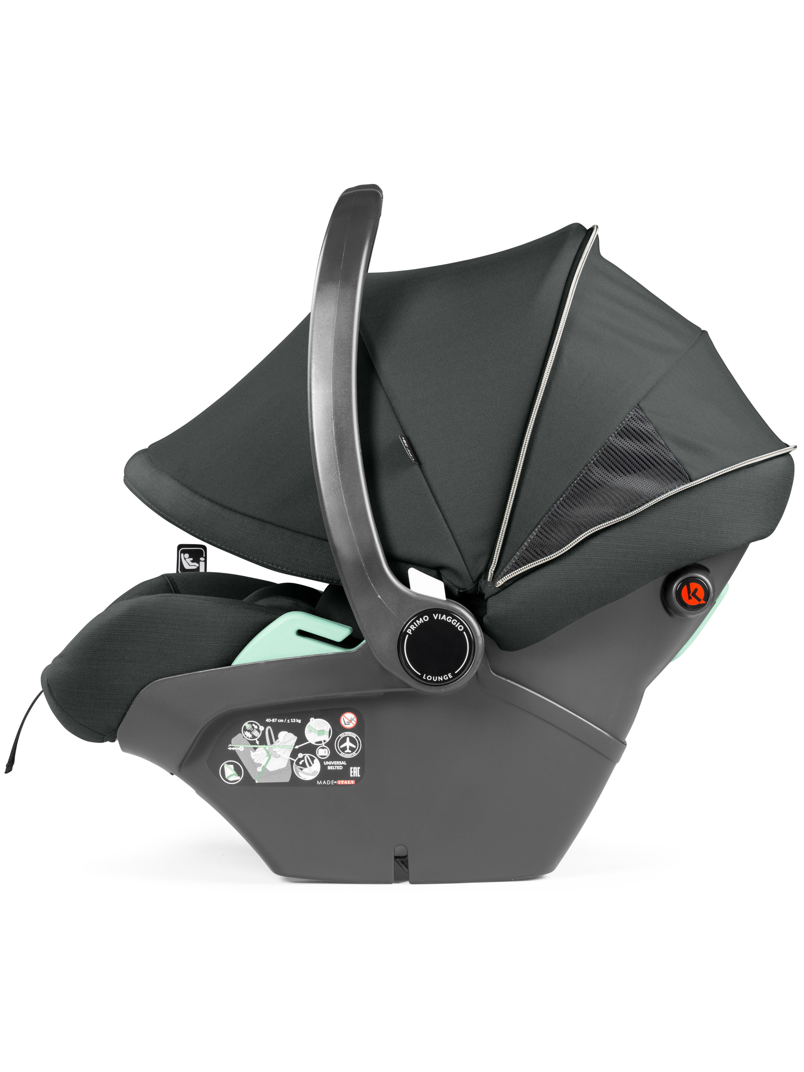 Автокресло Peg-Perego Lounge 0 (0 -13 кг) зеленый - фото 27