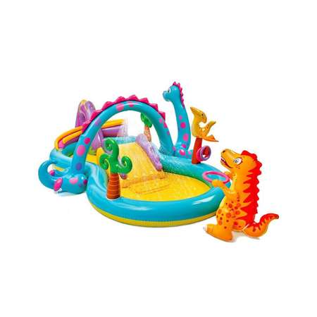 Игровой центр Intex Динолэнд / Надувной / 302х229х112 см