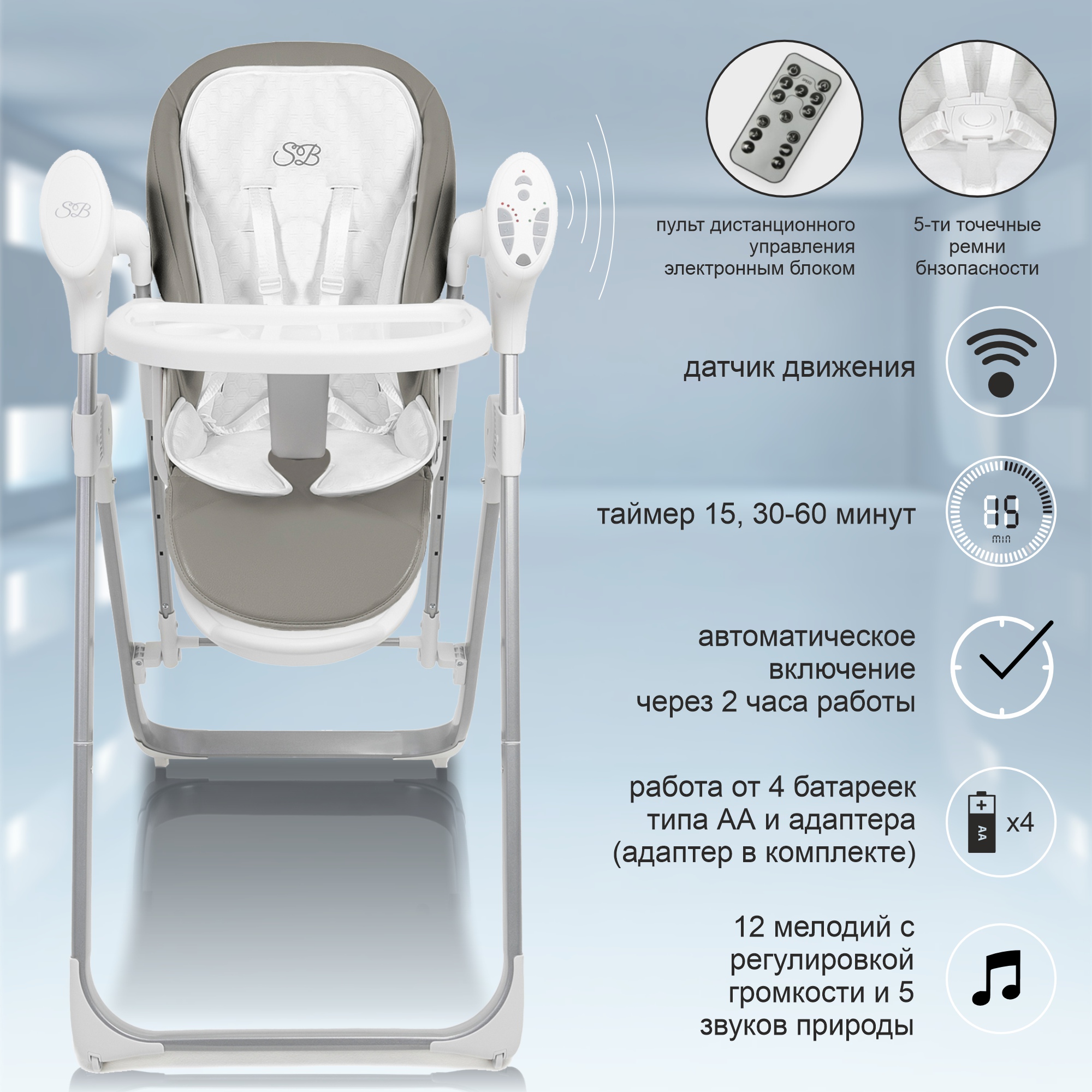 Стульчик для кормления Sweet Baby Fiesta - фото 4