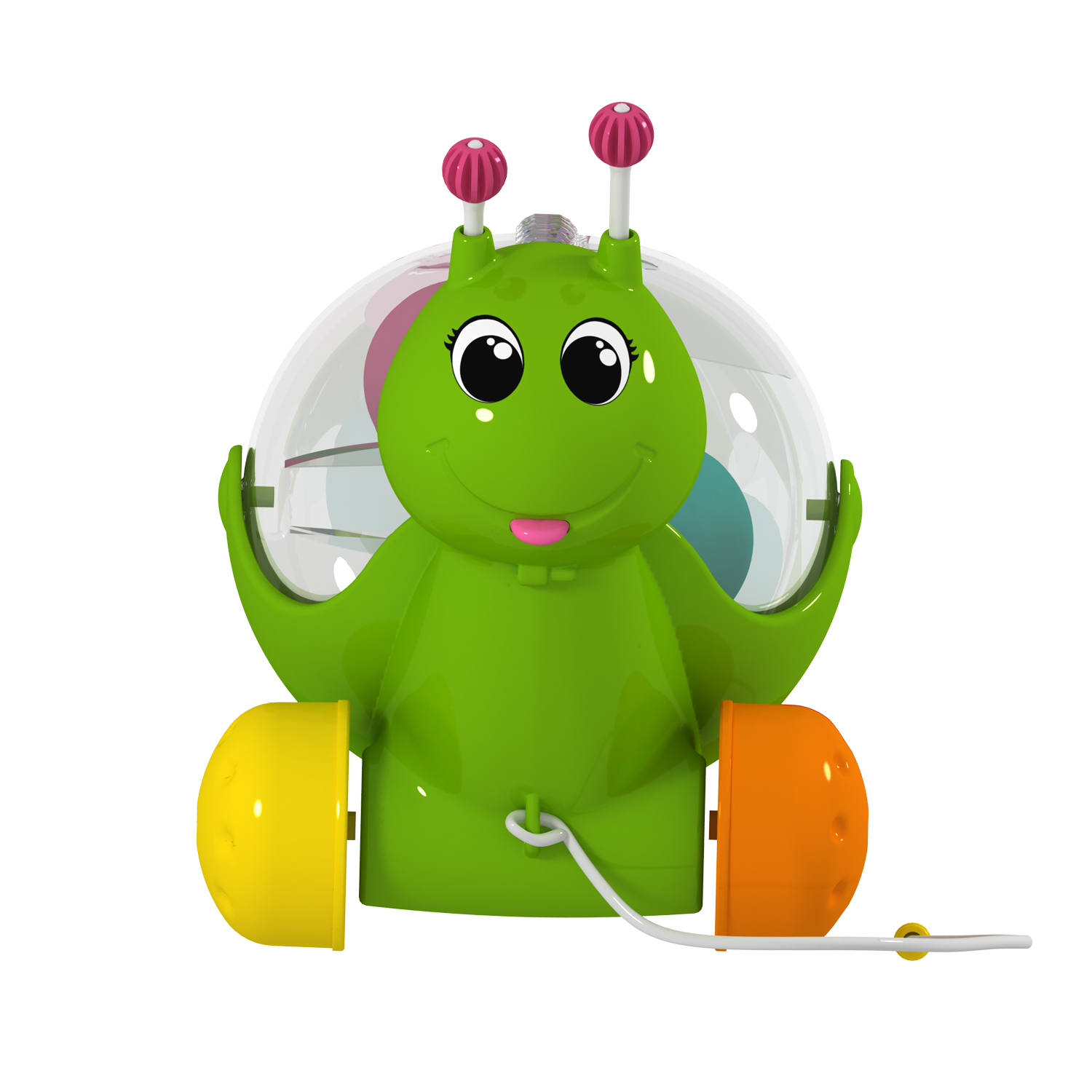 Игрушка STELLAR каталка Улиточка на веревочке - фото 4