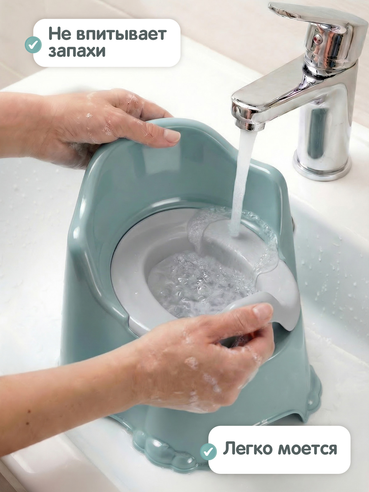 Горшок Компания Друзей пыльно-голубой голубой - фото 5