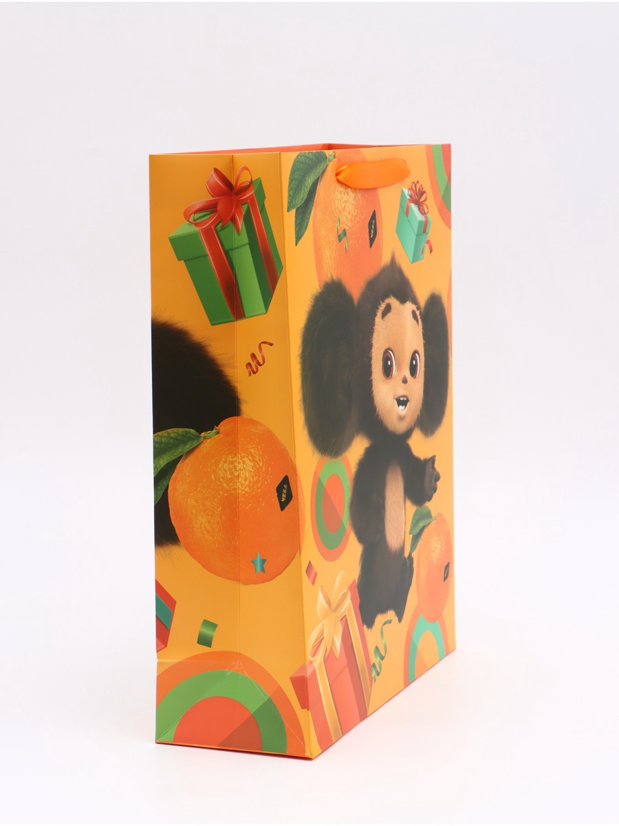 Пакет подарочный Чебурашка С днём рождения 31х40х115 см - фото 2