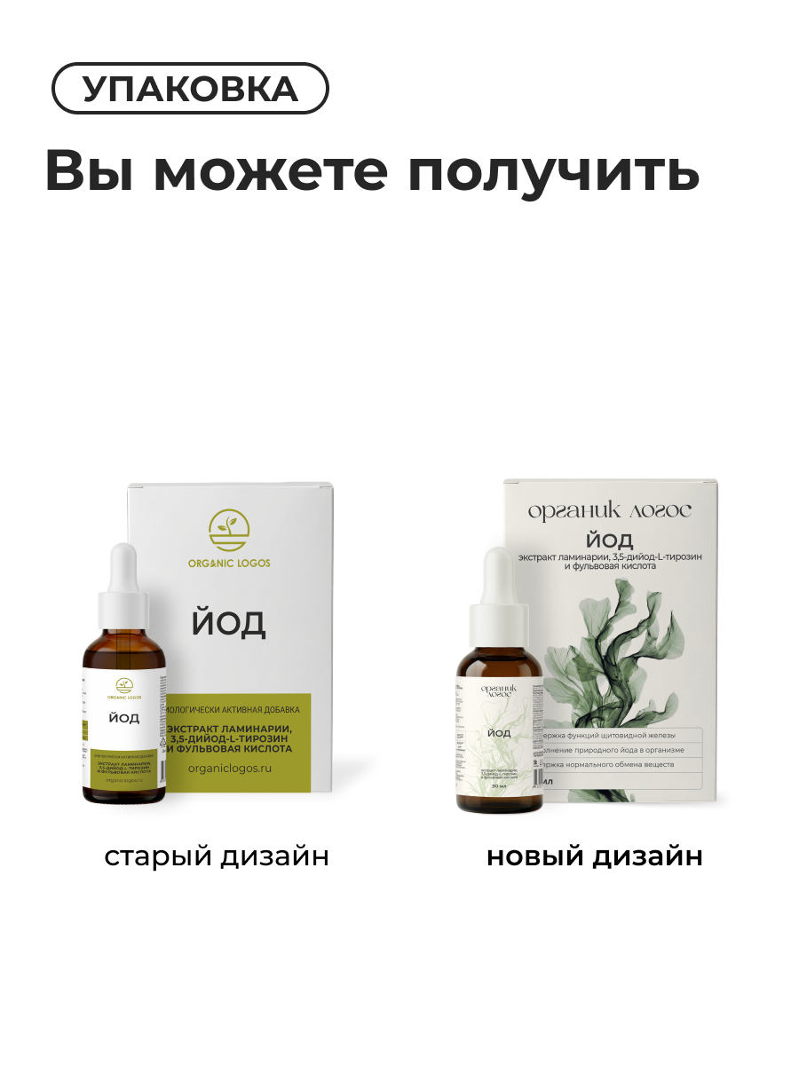 Капли Йод Для щитовидной железы ОРГАНИК ЛОГОС 30 мл - фото 2
