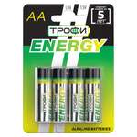Батарейки Трофи LR6-4BL Energy Alkaline 4шт