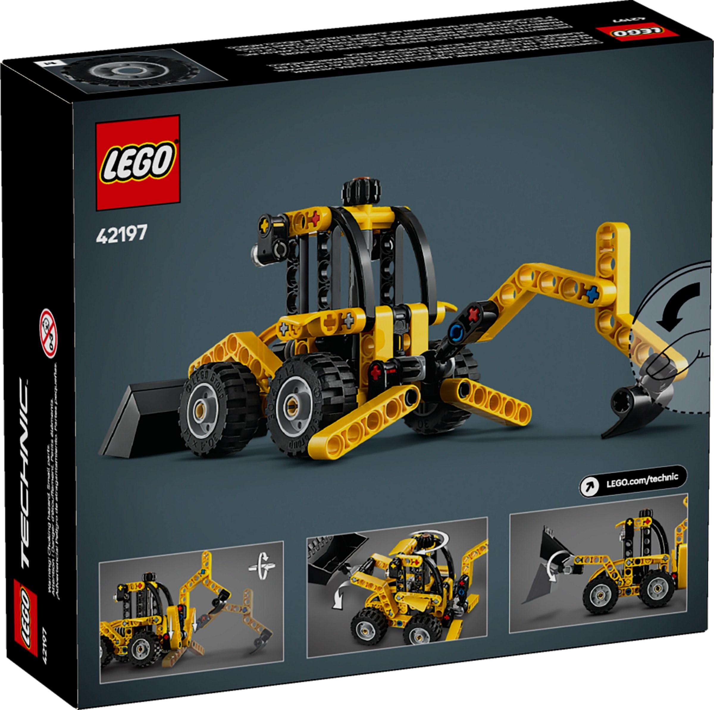 Изображение товара LEGO Technic Экскаватор-погрузчик 42197 конструктор с реалистичным движением Изображение товара LEGO Technic Экскаватор-погрузчик 42197 конструктор с реалистичным движением