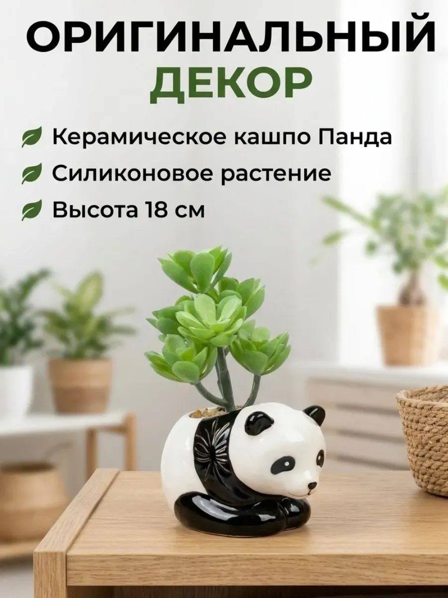 Искусственные цветы SOFANNA Панда суккулент - фото 6