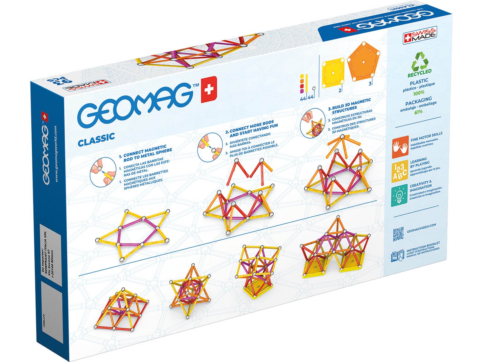 Конструктор Geomag магнитный 93 дет. - фото 13