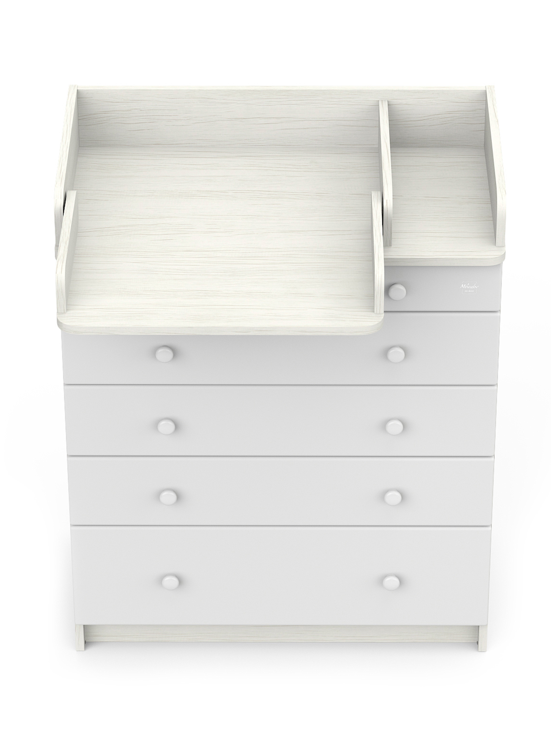 Комод пеленальный Aton Maks древесина белая белый - фото 7