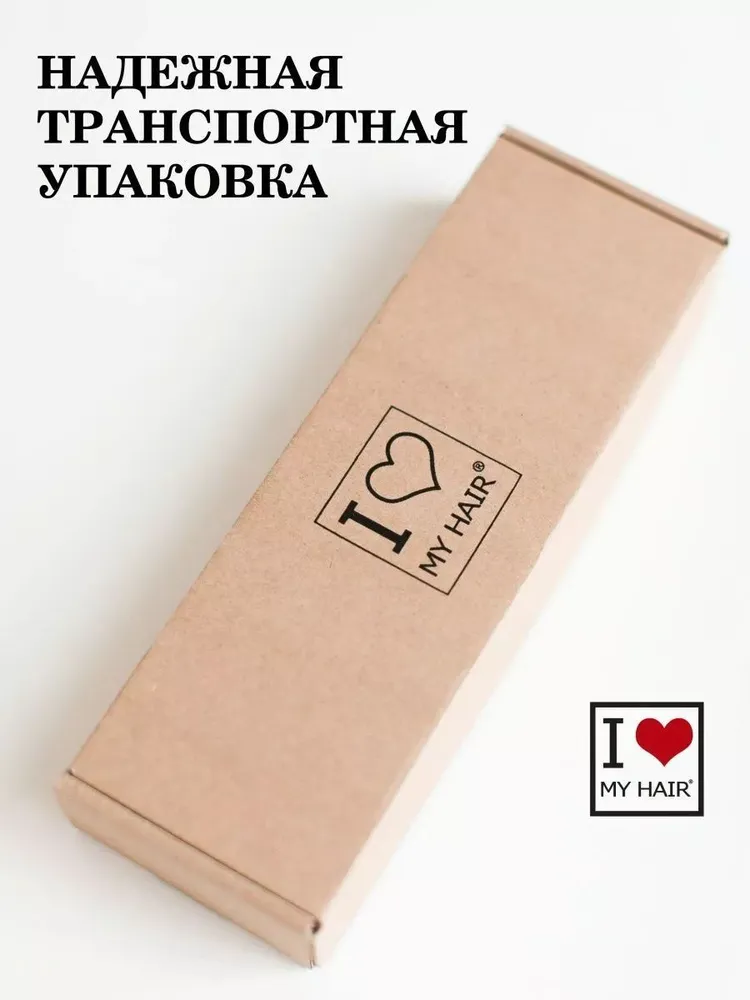 Набор массажная расческа, расческа, щетка I LOVE MY HAIR черный искусственная щетина 2 предм. - фото 7