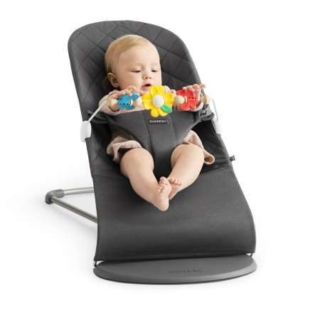 Кресло-шезлонг BabyBjorn Bliss Cotton антрацит