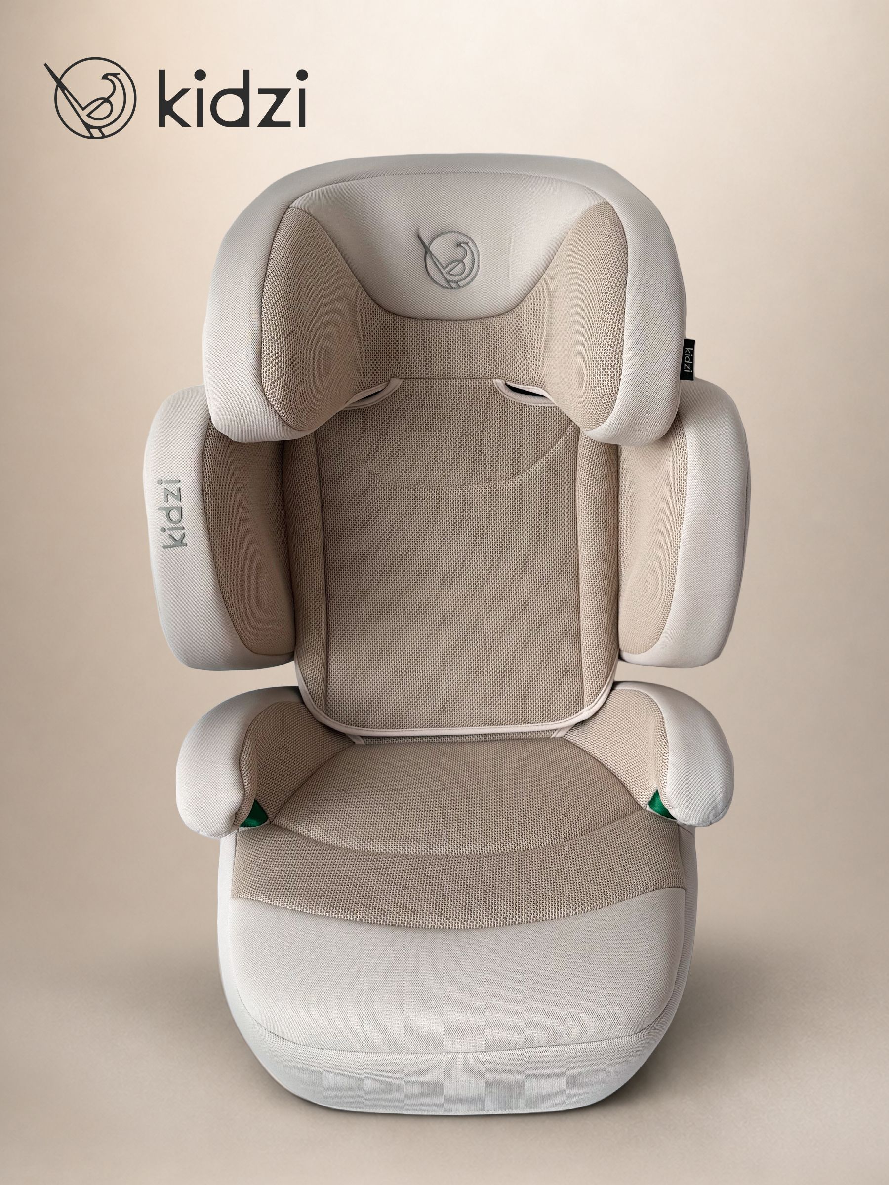 Автокресло Kidzi Itiro i-SIZE от 3.5 до 12 лет Isofix 2/3 (15-36 кг) бежевый - фото 14