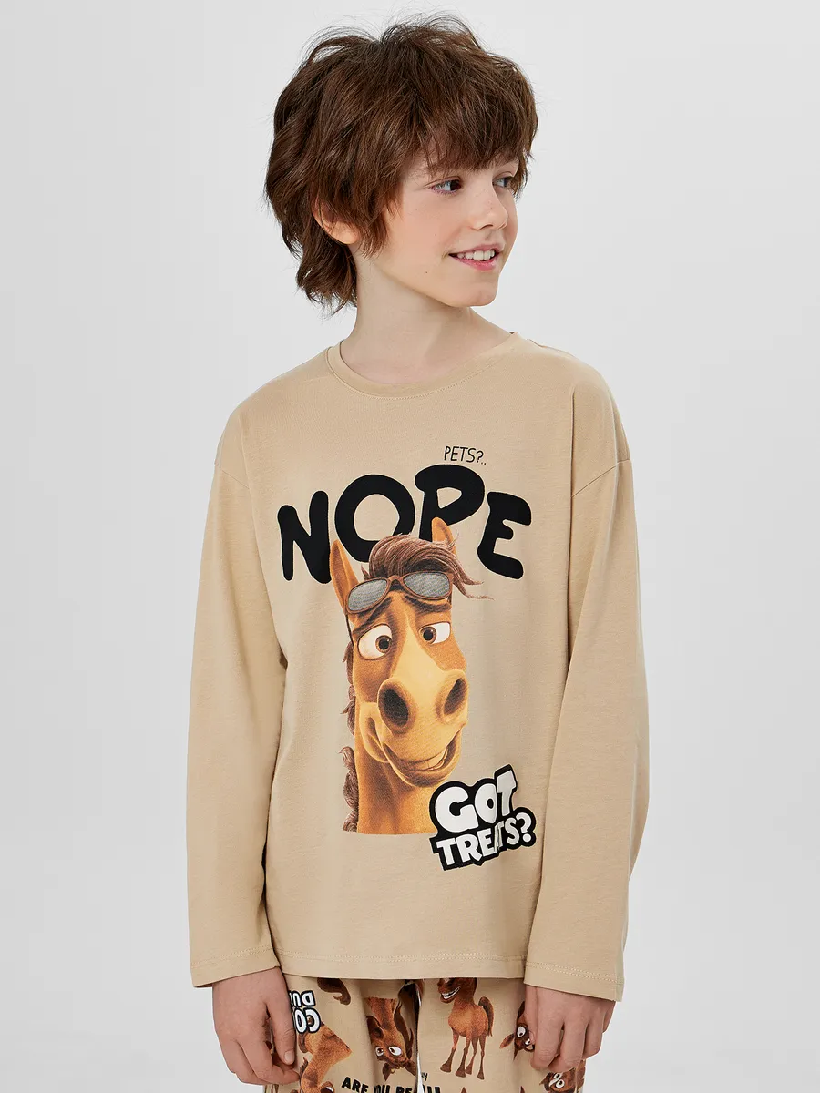 Пижама Mark Formelle (Марк Формэль) 563334/ирландский крем +лошади на ирландском креме - фото 8