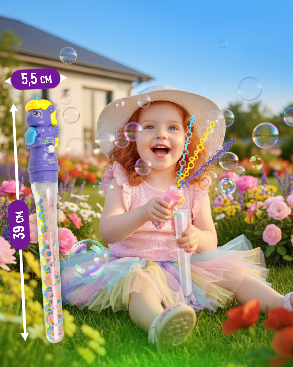 Мыльные пузыри Мы-шарики большие Единорог 1 шт. - фото 5