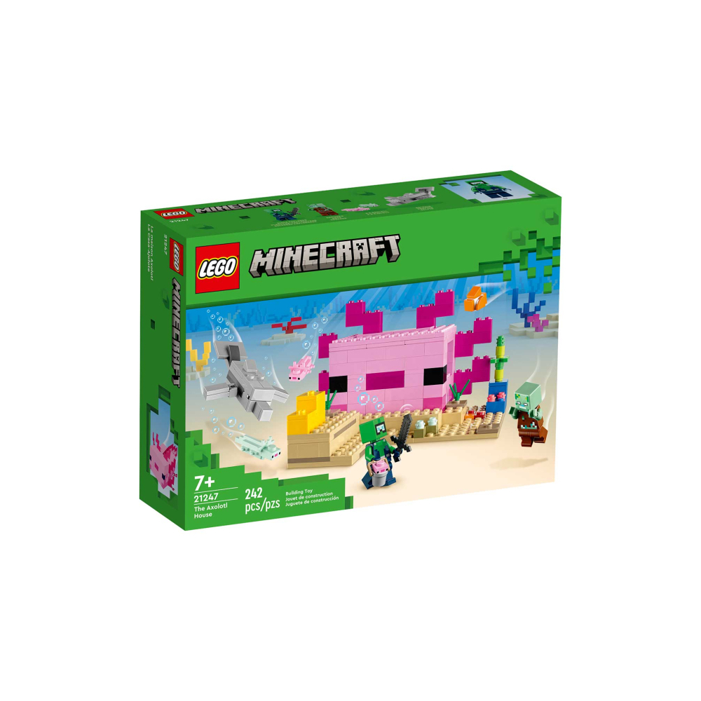 Конструктор LEGO Minecraft Дом Аксолотля 21247 206 дет. - фото 1