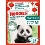 Подгузники Huggies Naturemade Panda M (5-9кг) 62 шт.