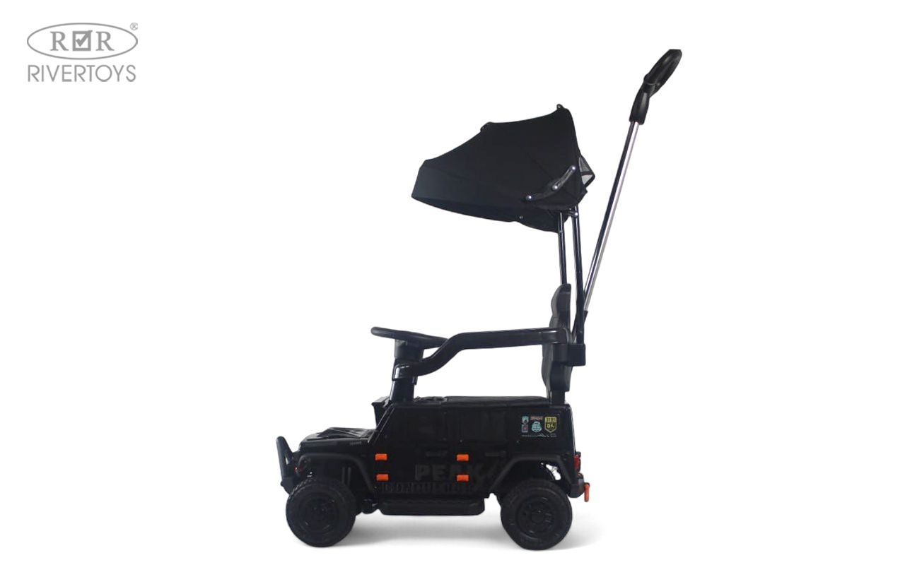 Электромобиль RIVERTOYS G009GG-BLACK С пультом ДУ - фото 2