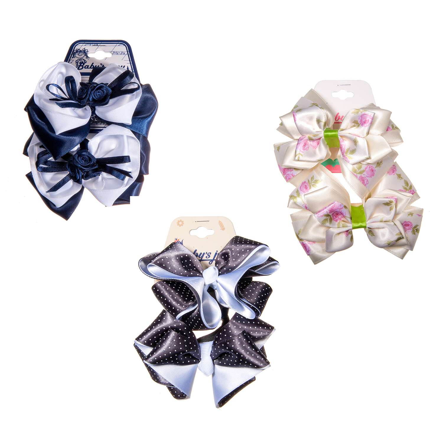 Бант Babys JOY 2шт в ассортименте MN 204/2 MN 204/2 - фото 1