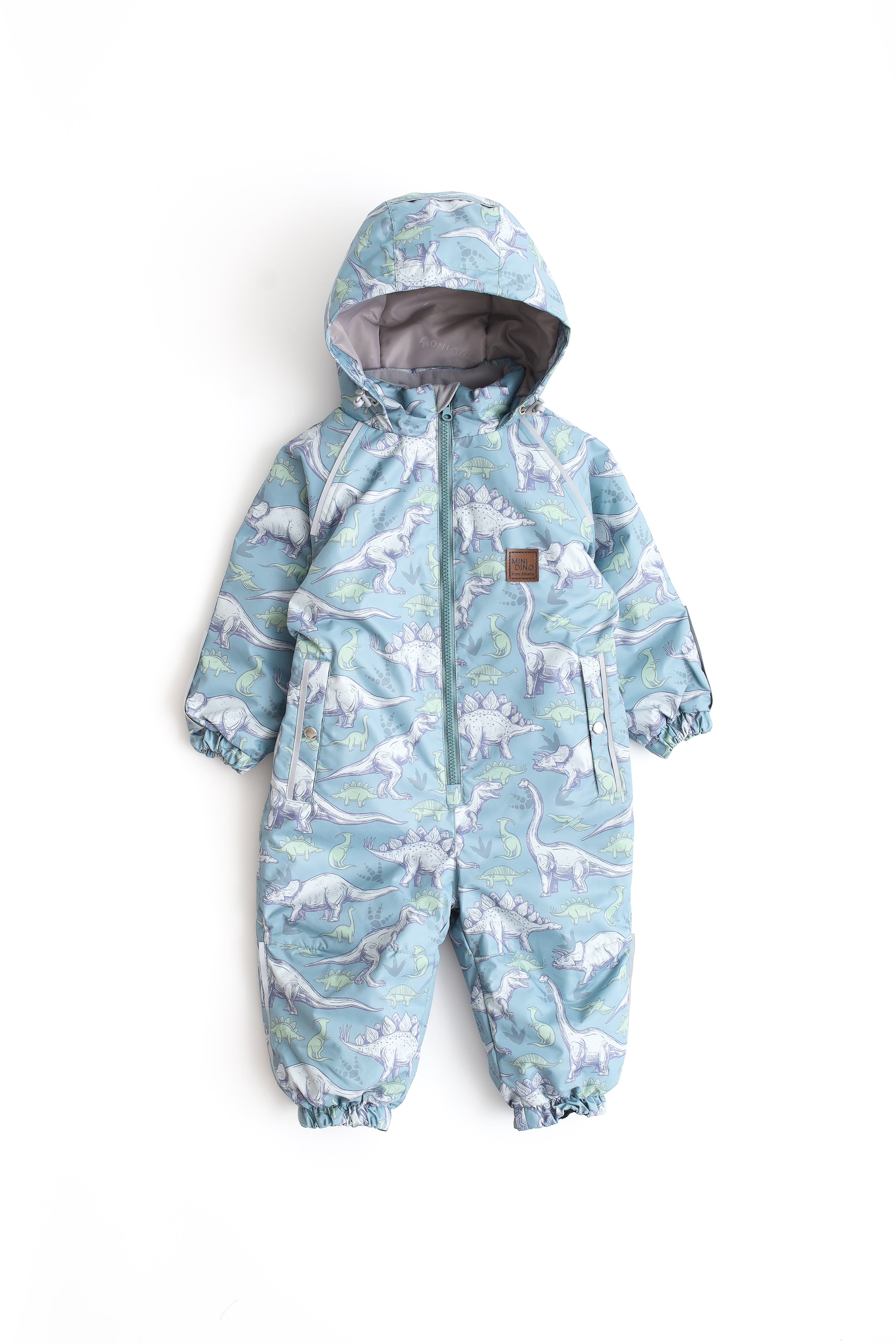 Комбинезон MINIDINO В-КОМ-017/ДКомбинезон демисезонный Minimal принт динозавры васаби - фото 7