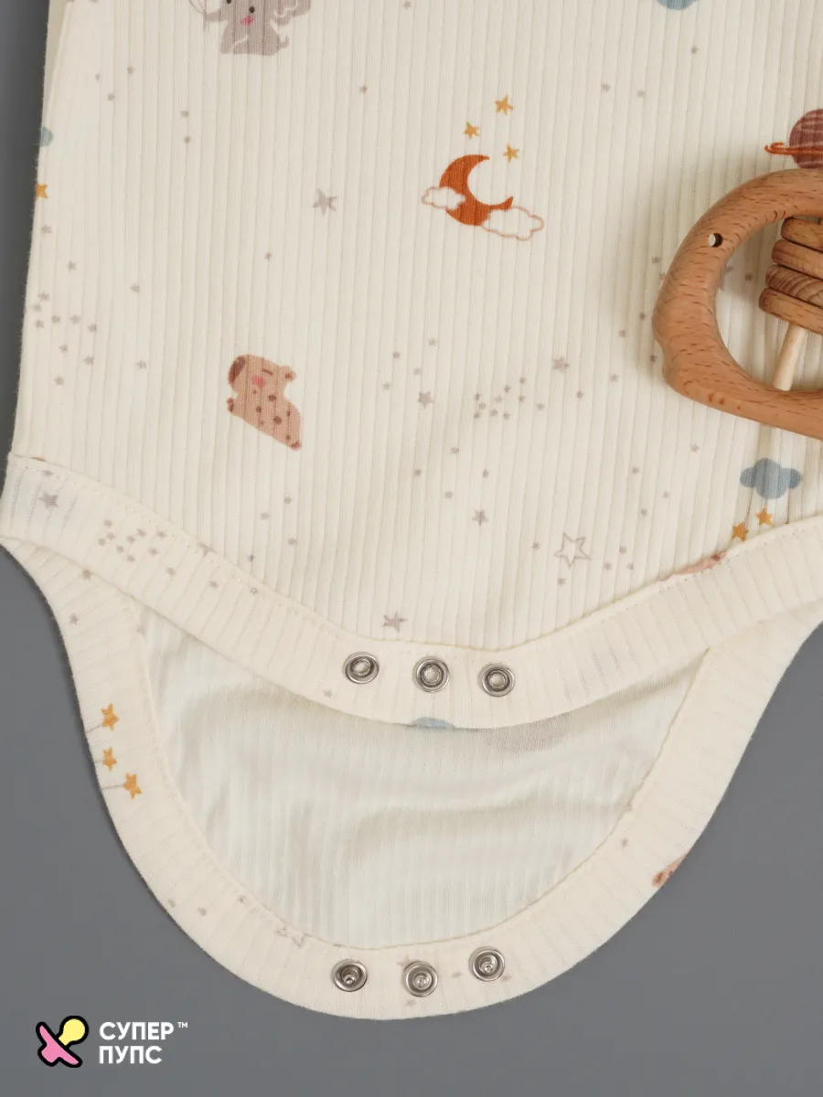Боди 3 шт Супер Пупс нбр/3пр/бд/коррук/полоска/сон - фото 12