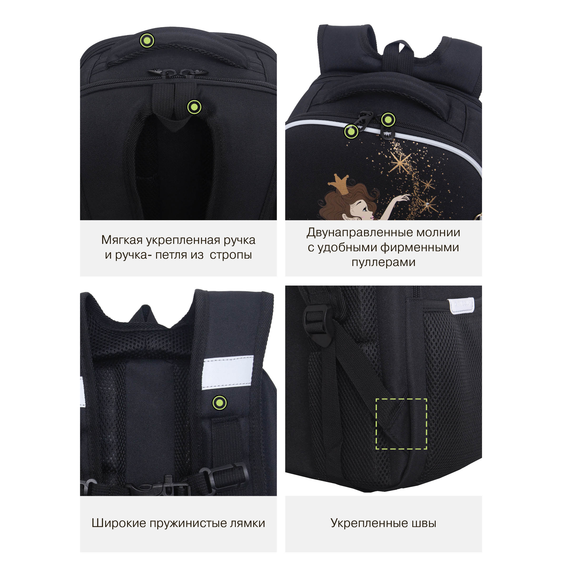 Ранец Grizzly Балерина - фото 15