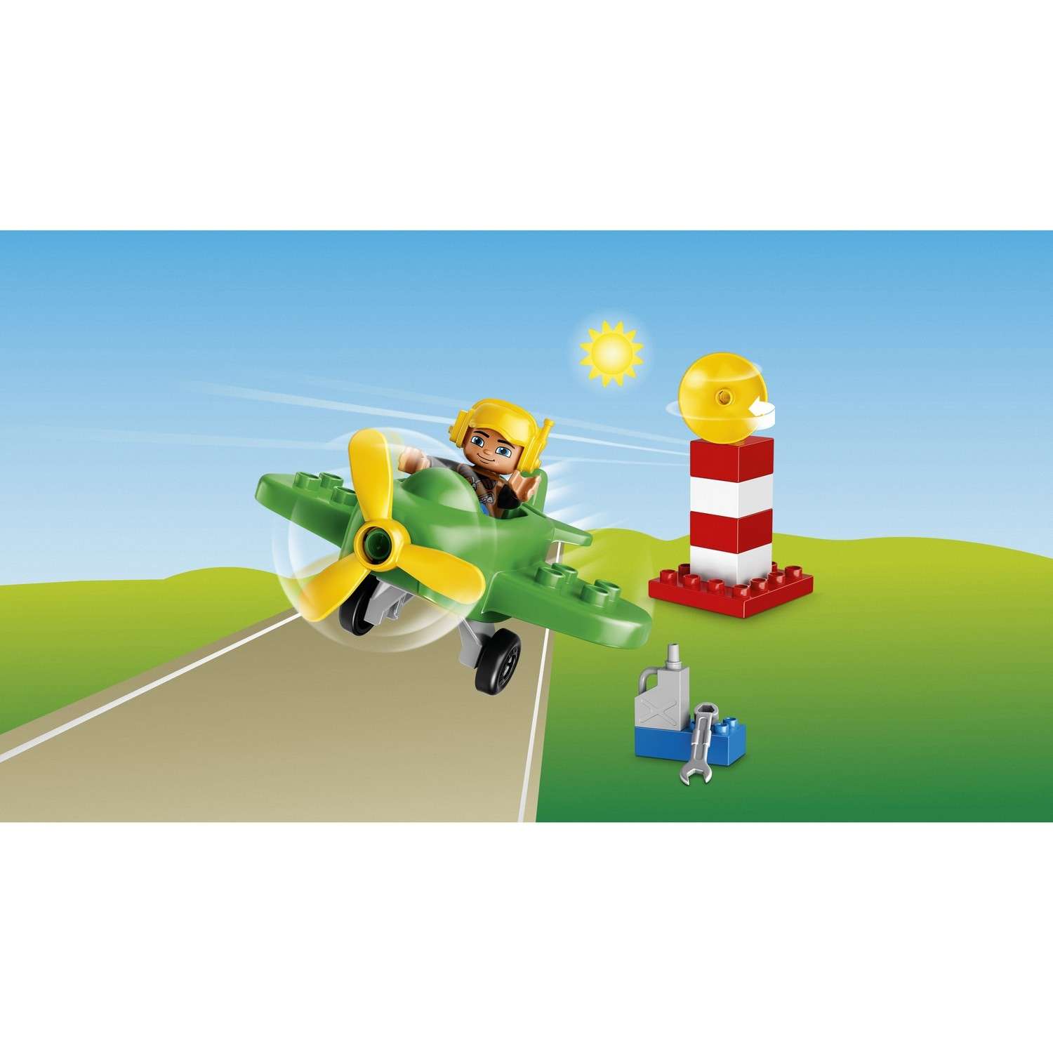 Конструктор LEGO DUPLO Маленький самолёт блочный - фото 4