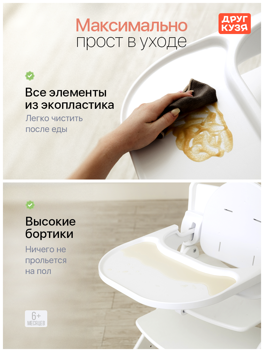 Стульчик для кормления Друг Кузя - фото 5