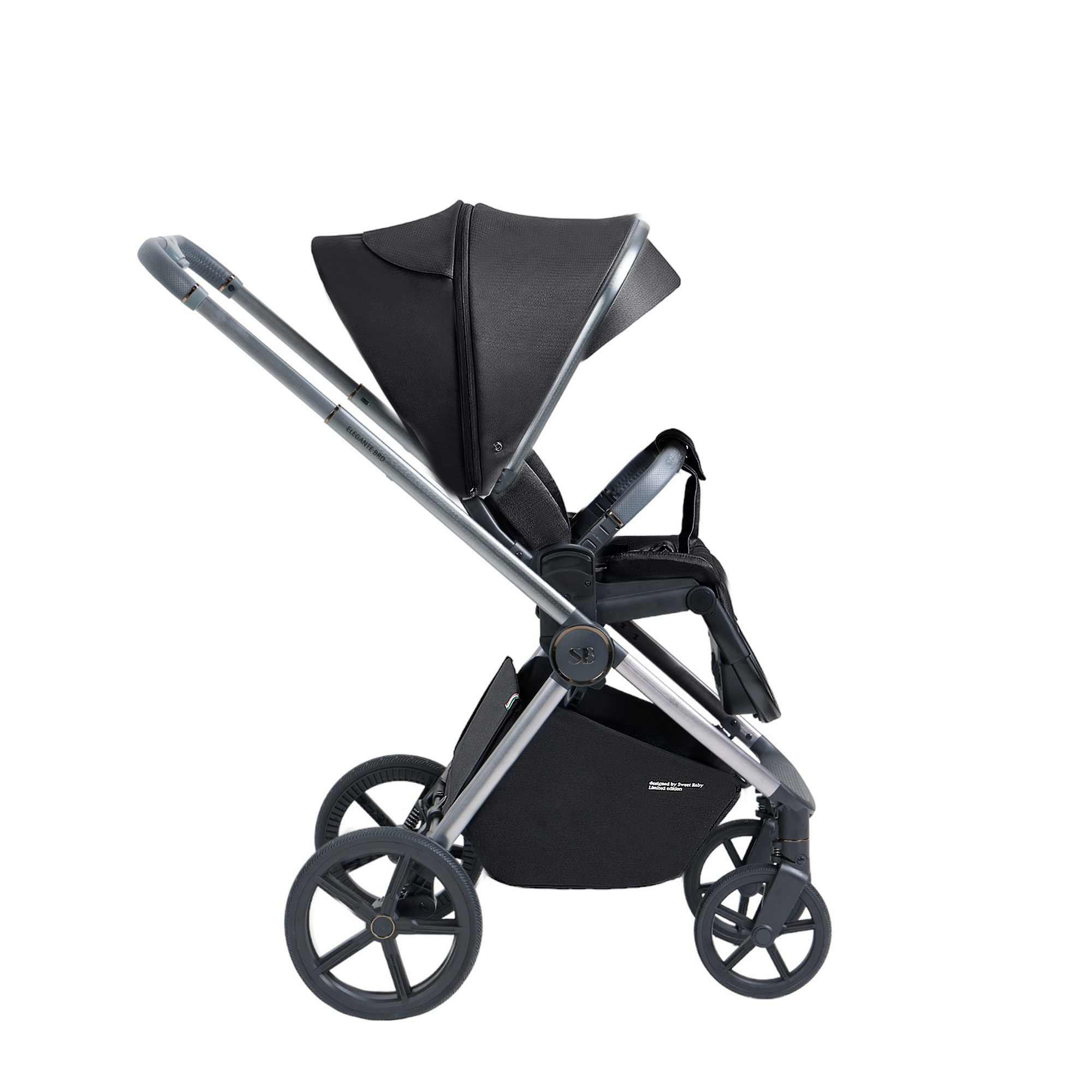 Коляска 2в1 Sweet Baby Elegante BRD Black черный - фото 37