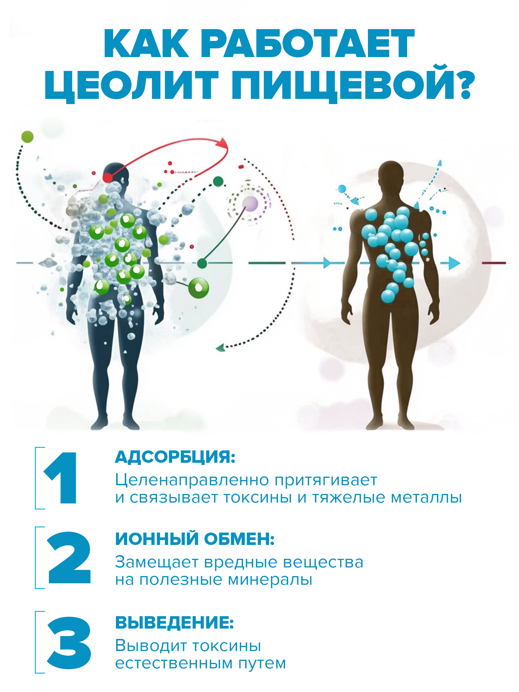 Цеолит пищевой сорбент детокс Bionormula для очистки организма банка 500г - фото 3