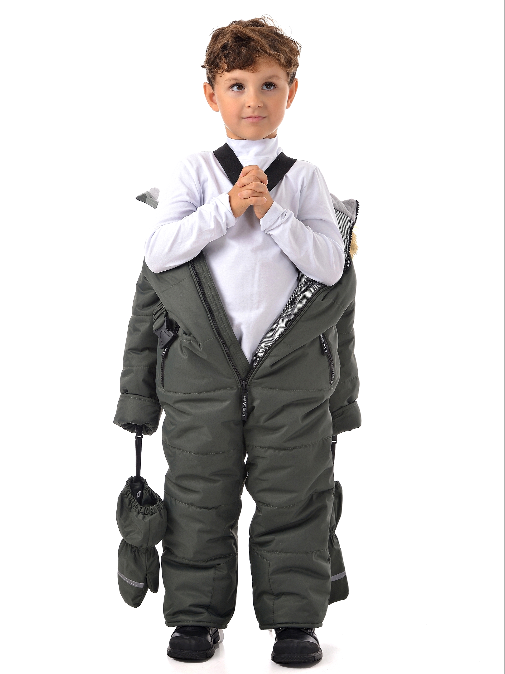 Комбинезон Rusland мз-комбинезон-31-22-глория-хаки 116-140 - фото 4