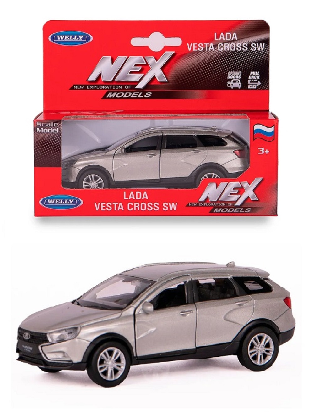 Автомобиль Welly LADA LADA Vesta SW Cross 1:38 43763W-S - фото 1