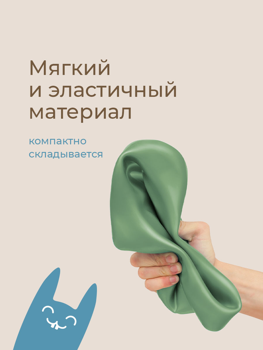 Вкладка многоразовая ROXY-KIDS Универсальная для дорожных горшков цвет оливковый - фото 5