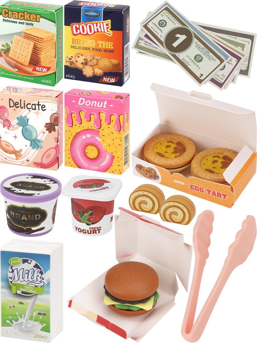 Игровой набор Рыжий кот касса, прилавок, продукты - фото 9