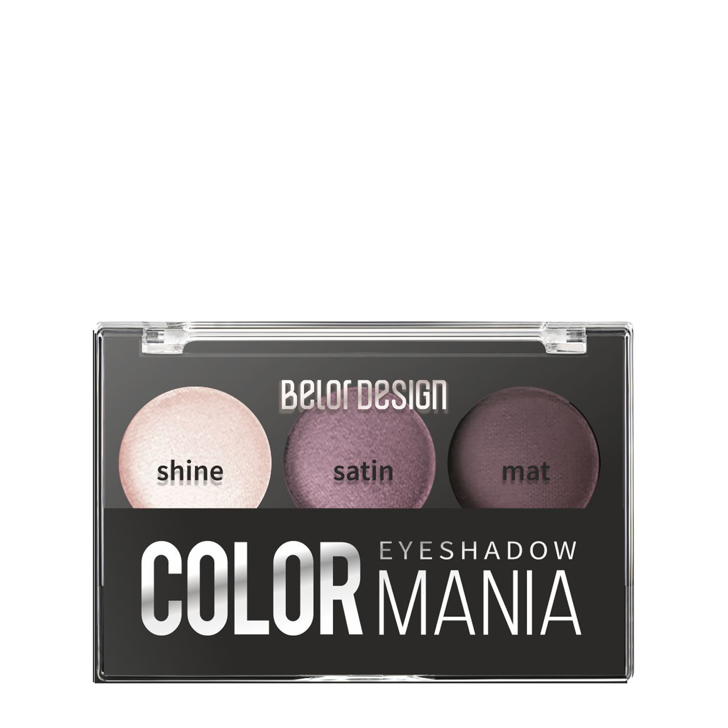 Тени для век Belor Design Color mania Тон 37 Первая сирень 5 г - фото 3